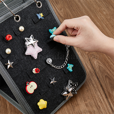 Фетровые подвески для обуви коллекция переплет календарь книга AJEW-WH0270-481-1