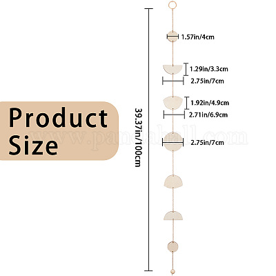 Фаза луны в богемном стиле HJEW-WH0053-13-1