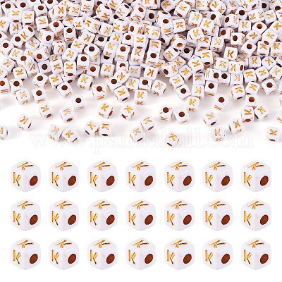 Непрозрачные акриловые бусины MACR-TAG0001-07K-1