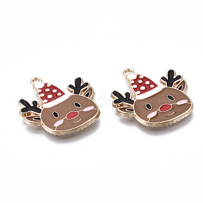 Подвески из экологически чистого сплава с эмалью ENAM-Q437-064-NR-1