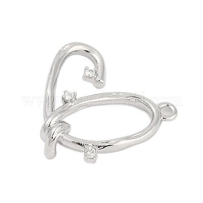 Латунные микро проложить кубического циркония подвески ZIRC-P122-01E-P01-1