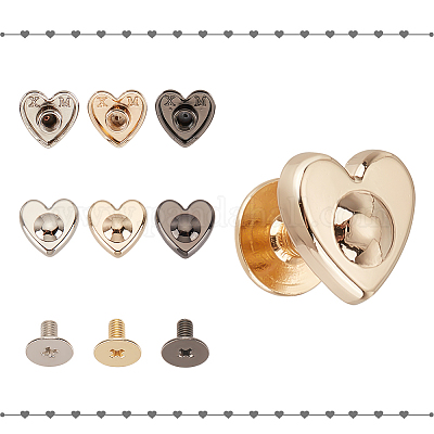 30 шт. 3-х цветные литые винтовые заклепки-шпильки DIY-GF0006-71-1