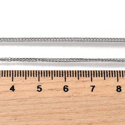 1.5 мм цепочка из нержавеющей стали 304 пшеничного цвета для мужчин STAS-V011-03B-P-1