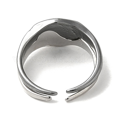 2 шт. 2 стильных открытых манжетных кольца со стразами RJEW-Z020-01-1