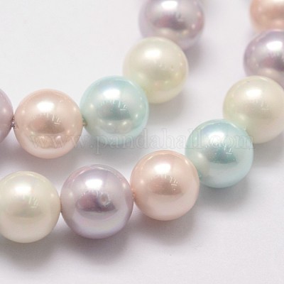 Chapelets de perles en coquille&nbsp;X-BSHE-L017-10-1