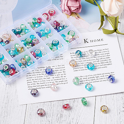 Стеклянные шампала бусины GPDL-TA0001-01-1