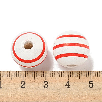 Набивные деревянные европейские бусины WOOD-G022-14B-1