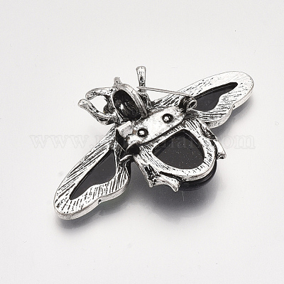 Броши / кулоны из синтетического синего голдстоуна G-S353-08A-1