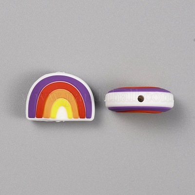 Силиконовые бусины&nbsp;SIL-WH0011-03C-1