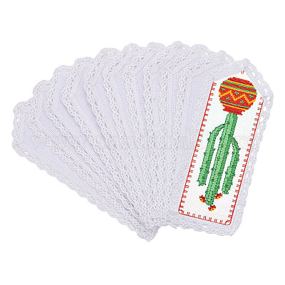 Закладки из хлопковой ткани аида для вышивки крестом&nbsp;AJEW-WH0314-795-1
