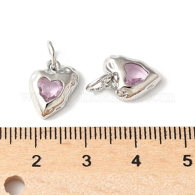 Латунные микро проложить кубического циркония подвески KK-U067-10P-03-1