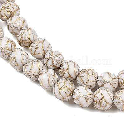 Чешские прессованные стеклянные бусины GLAA-I061-33-1