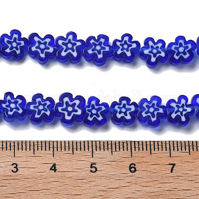 Ручной работы millefiori стеклянные бусины нитки LAMP-F035-09D-1