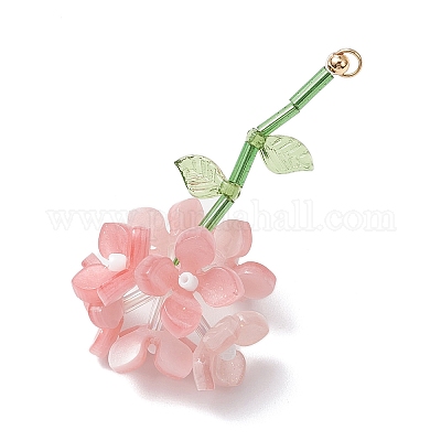 Смолы цветок кулоны PALLOY-TA00251-02-1