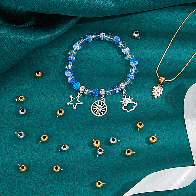 40 шт. 2-х цветные дужки из нержавеющей стали 304 STAS-FH0002-14-1