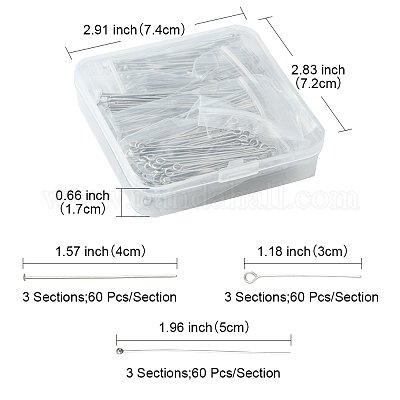 540 шт. 9 набора штифтов из нержавеющей стали марки 304 STAS-FS0001-34-1