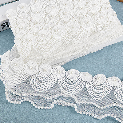 Отделка кружевом из полиэстера длиной 3 ярд&nbsp;OCOR-GF0005-10-1