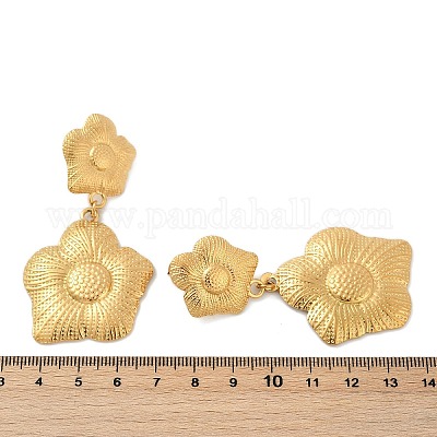 Серьги-гвоздики из нержавеющей стали 304 EJEW-G423-14G-1