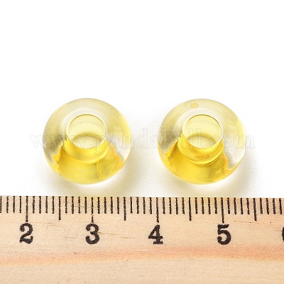 Прозрачного акрилового Европейский бисером TACR-P009-C01-02-1