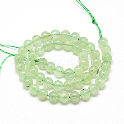 Природные пренит нитей бисера&nbsp;G-S263-4mm-04-1