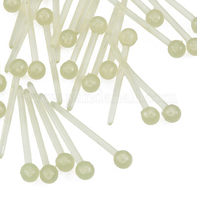 Piccoli orecchini a sfera in plastica&nbsp;EJEW-N022-01D-1