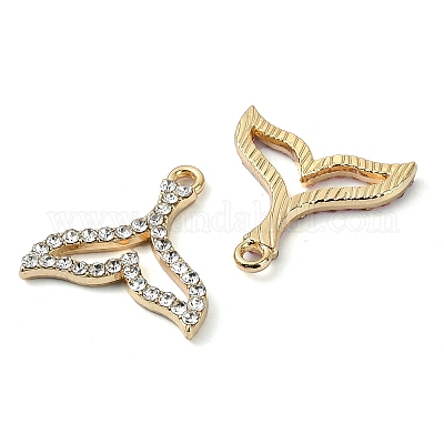 Золотые подвески из сплава со стразами PALLOY-F308-23G-03-1