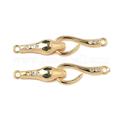 Латунные застежки с крючками из циркония KK-S531-35G-1