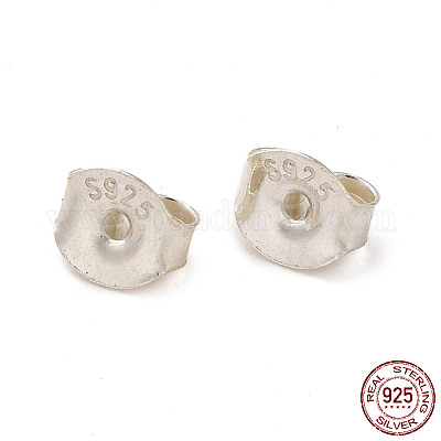 925 Reibungsohrmutter aus Sterlingsilber&nbsp;STER-G041-01-1