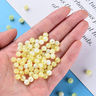 Акриловые бусины&nbsp;MACR-S375-001A-08-1