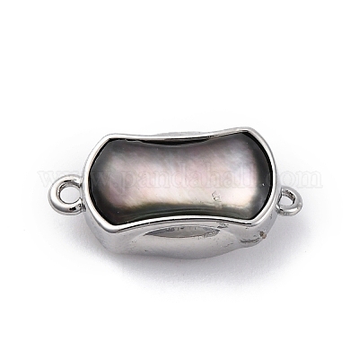 Прямоугольные латунные застежки-коробочки KK-P291-48P-01-1