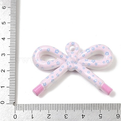 Непрозрачные печатные акриловые подвески&nbsp;MACR-I040-01H-1