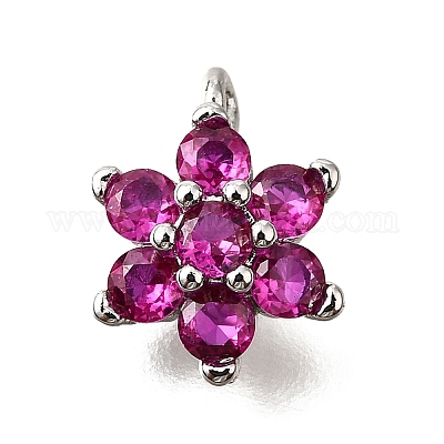 Латунные микро проложить кубического циркония подвески KK-D356-01A-P-1