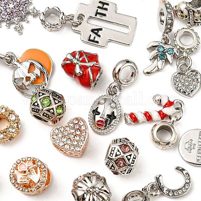 Сплавочные европейские бусины ALRI-XCP0001-16-1