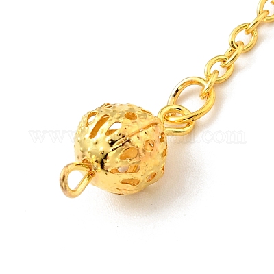 Маятники для биолокации с заостренными цепями из латуни HJEW-D004-03G-1