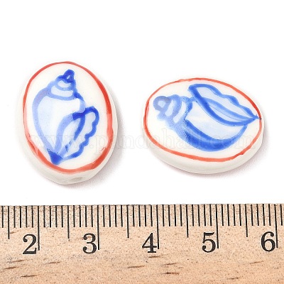 Фарфоровые бусины ручной работы PORC-G014-01-1