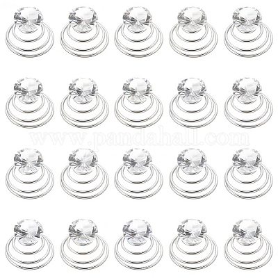 60 шт. спиральная шпилька для волос&nbsp;OHAR-SP0001-11-1