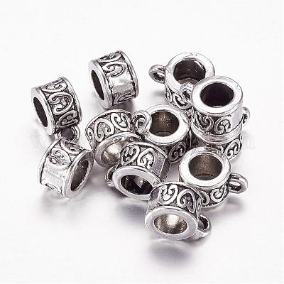 Старинное серебро тон тибетском стиле вешалки столбцов X-LF11532Y-NF-1