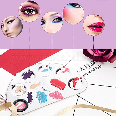 Палитра из нержавеющей стали и ложка с двойной головкой MRMJ-GL0001-01P-1