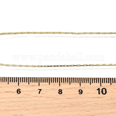 1 мм латунная цепочка «бостон» регулируемые слайдеры ожерелья NJEW-M108-31G-1