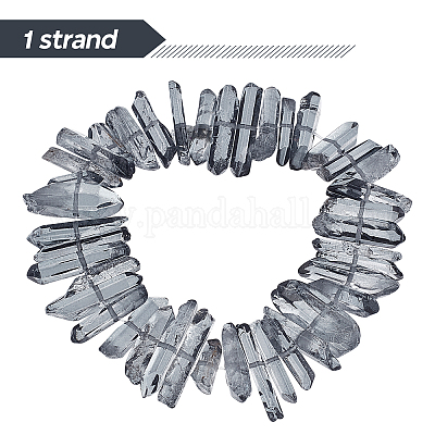 1 нить бусин из натурального кварцевого кристалла G-OC0002-54F-1