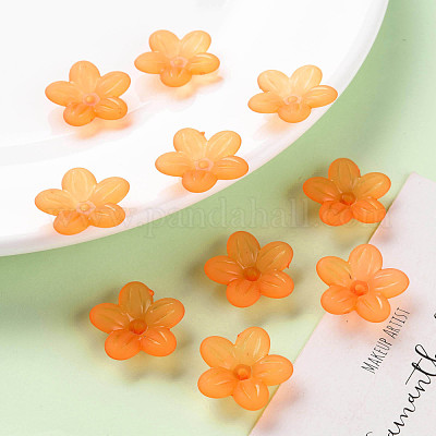 Матовые акриловые колпачки из бисера MACR-S371-08A-724-1