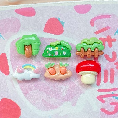 Непрозрачные кабошоны из смолы RESI-I068-06-1