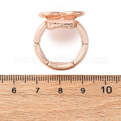 Кольца из цинкового сплава и эмали для женщин RJEW-M101-01D-G-1