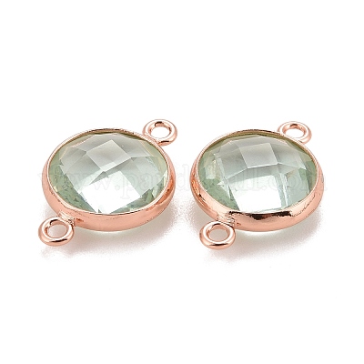 Соединители звеньев латуни стеклянные KK-C228-04RG-1