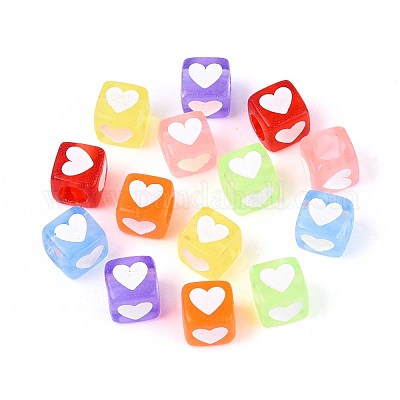 Прозрачные акриловые бусины OACR-N140-02-1