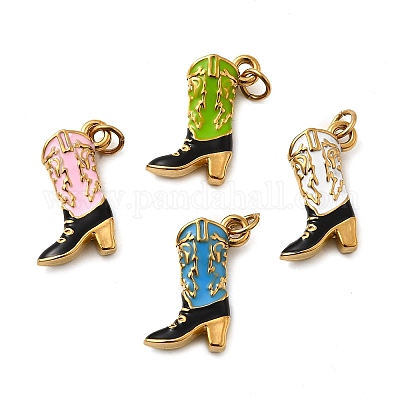 Подвески из нержавеющей стали 304 с эмалью STAS-B097-26G-04-1