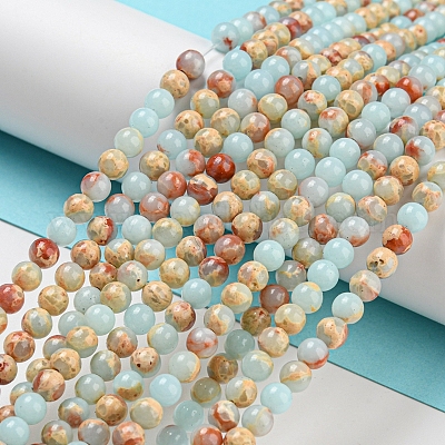 Синтетические окрашенные нити императорской яшмы G-D077-A01-02I-1