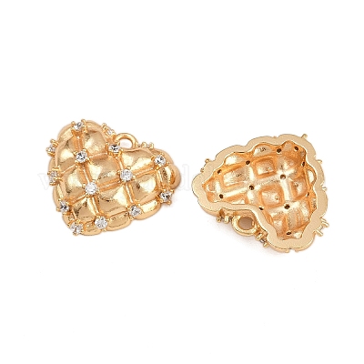 Латунные микро проложить кубического циркония подвески KK-H081-03G-1