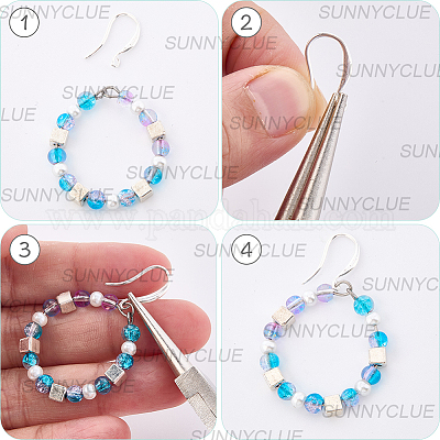 40 шт латунные серьги крючки KK-SC0006-53S-1