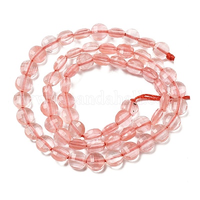 Вишневого кварца стеклянные бусы пряди G-C179-A6mm-16-1
